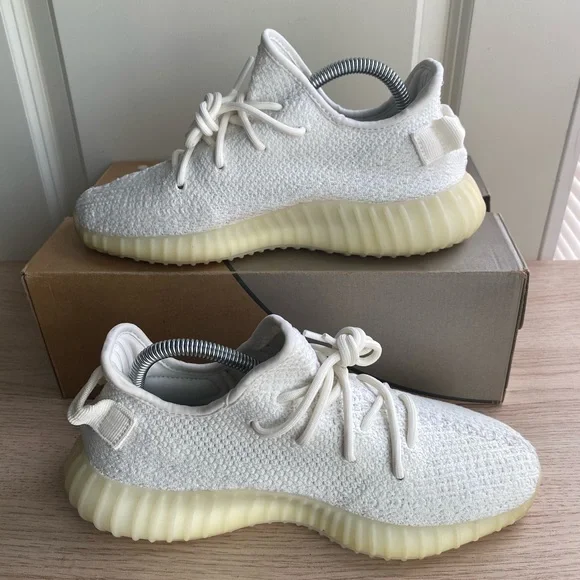 Adidas Yeezy Boost 350 V2 Cream White/Triple White- SZ 7 M- W 8.5 - Picture 8 of 16